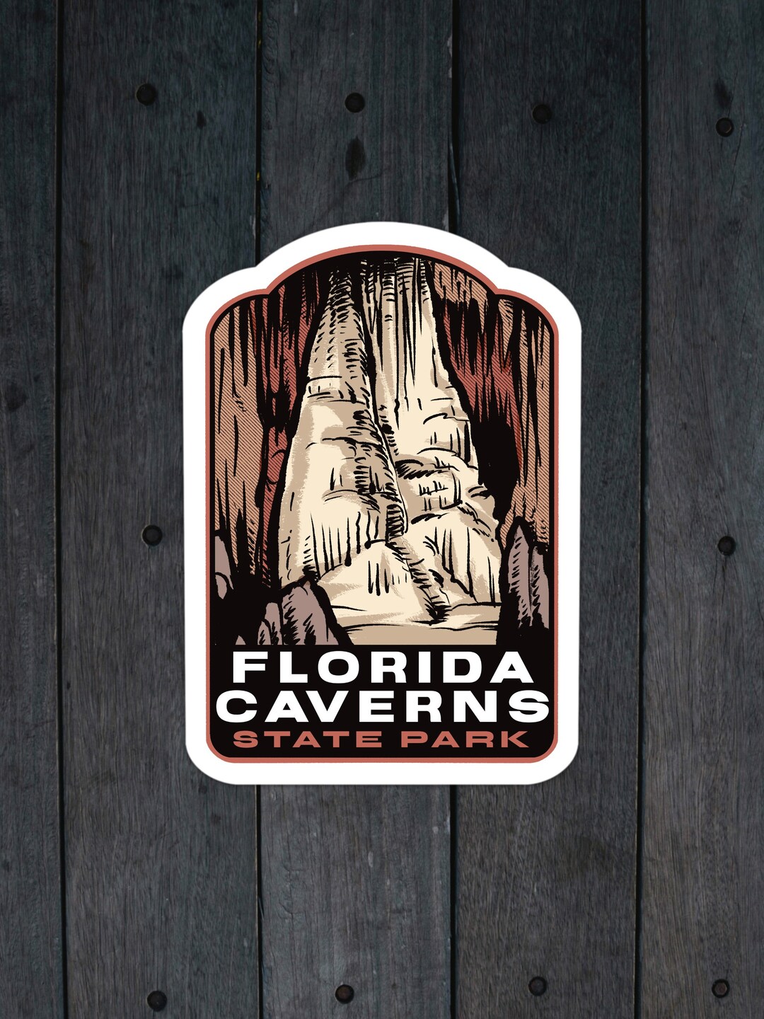 Caver Sticker Florida Caverns State Park - Vinyl Sticker - Etsy