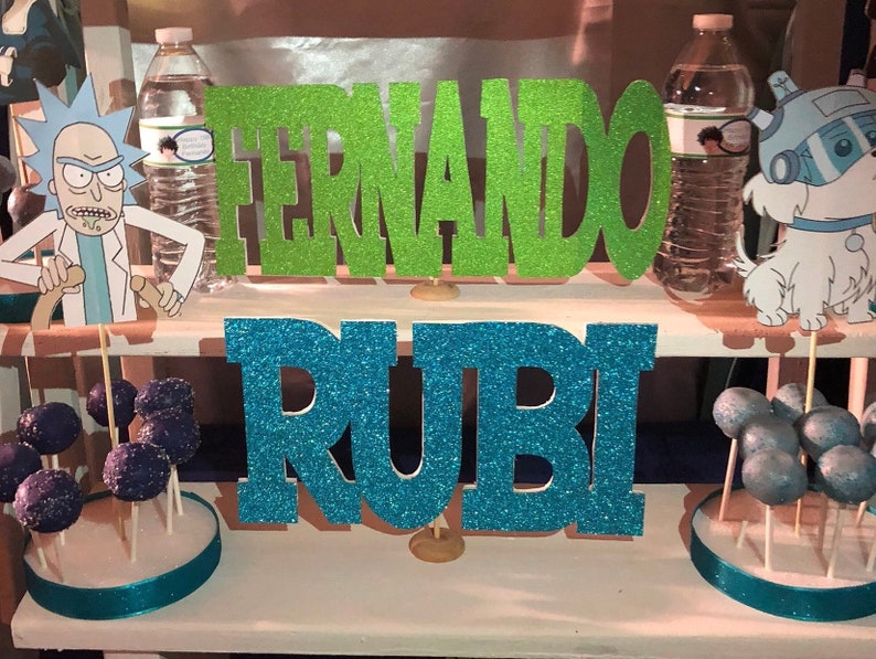 Rick And Morty Cake Pop Stands 2 Pc Etsy