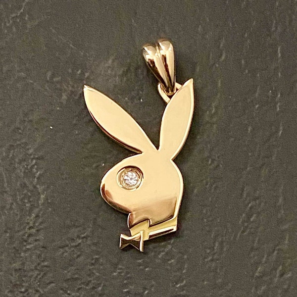 Playboy Bunny Gold & Diamant Anhänger