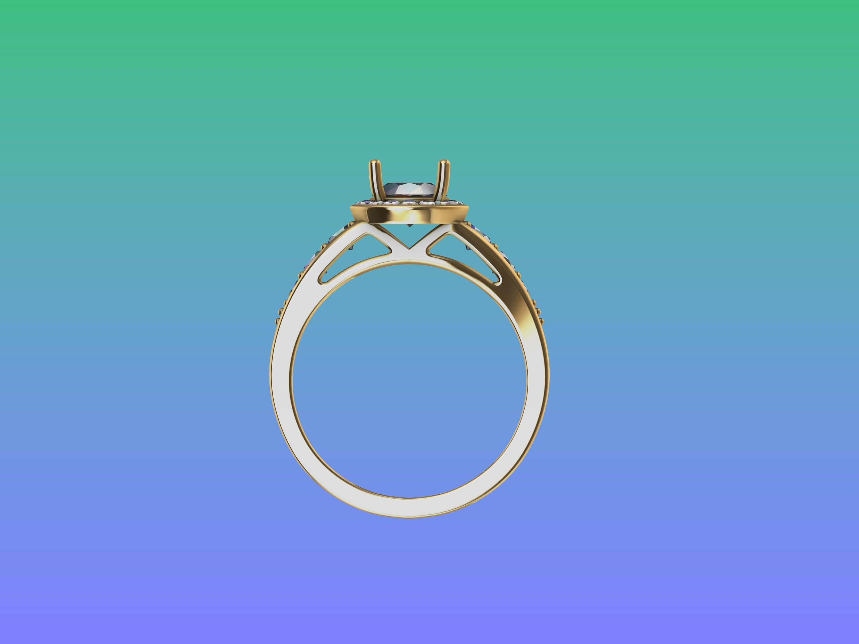 Solitaire Engagement Ring 3D CAD Digital Model - Etsy