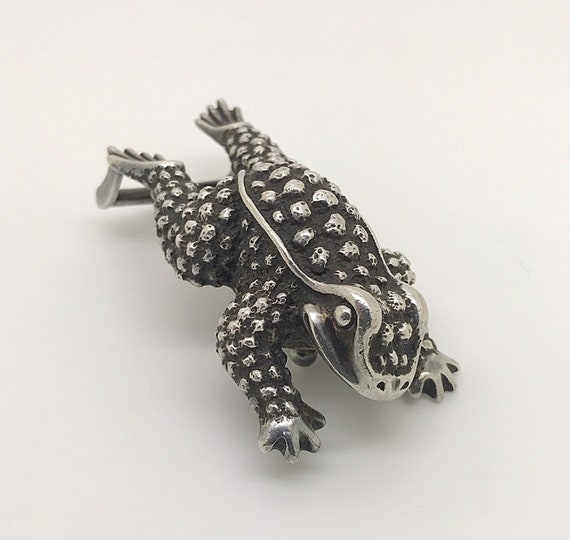Vintage B. Kieselstein Cord Toad Frog Silver Belt Buckle - Etsy