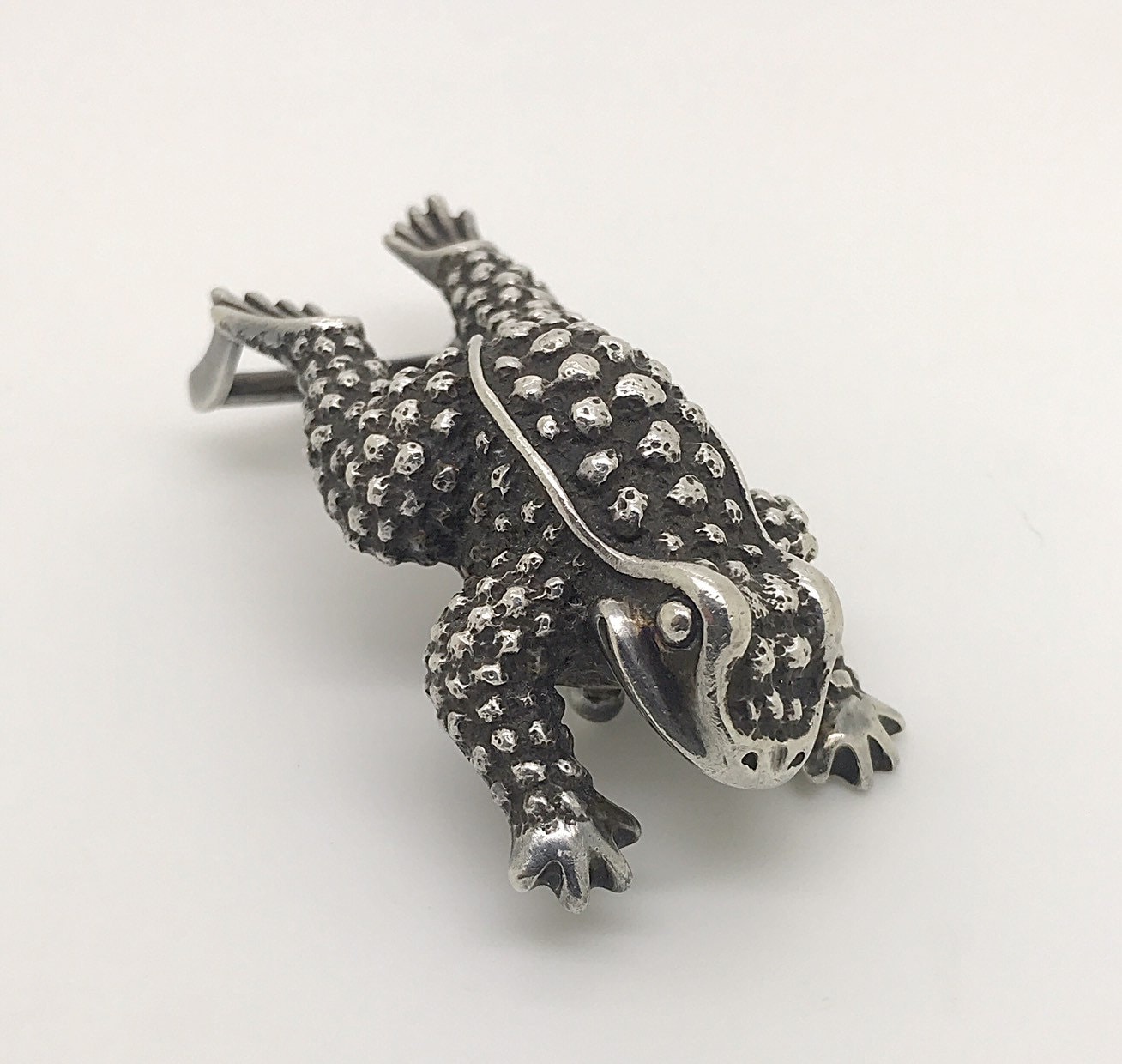 Vintage B. Kieselstein Cord Toad Frog Silver Belt Buckle - Etsy