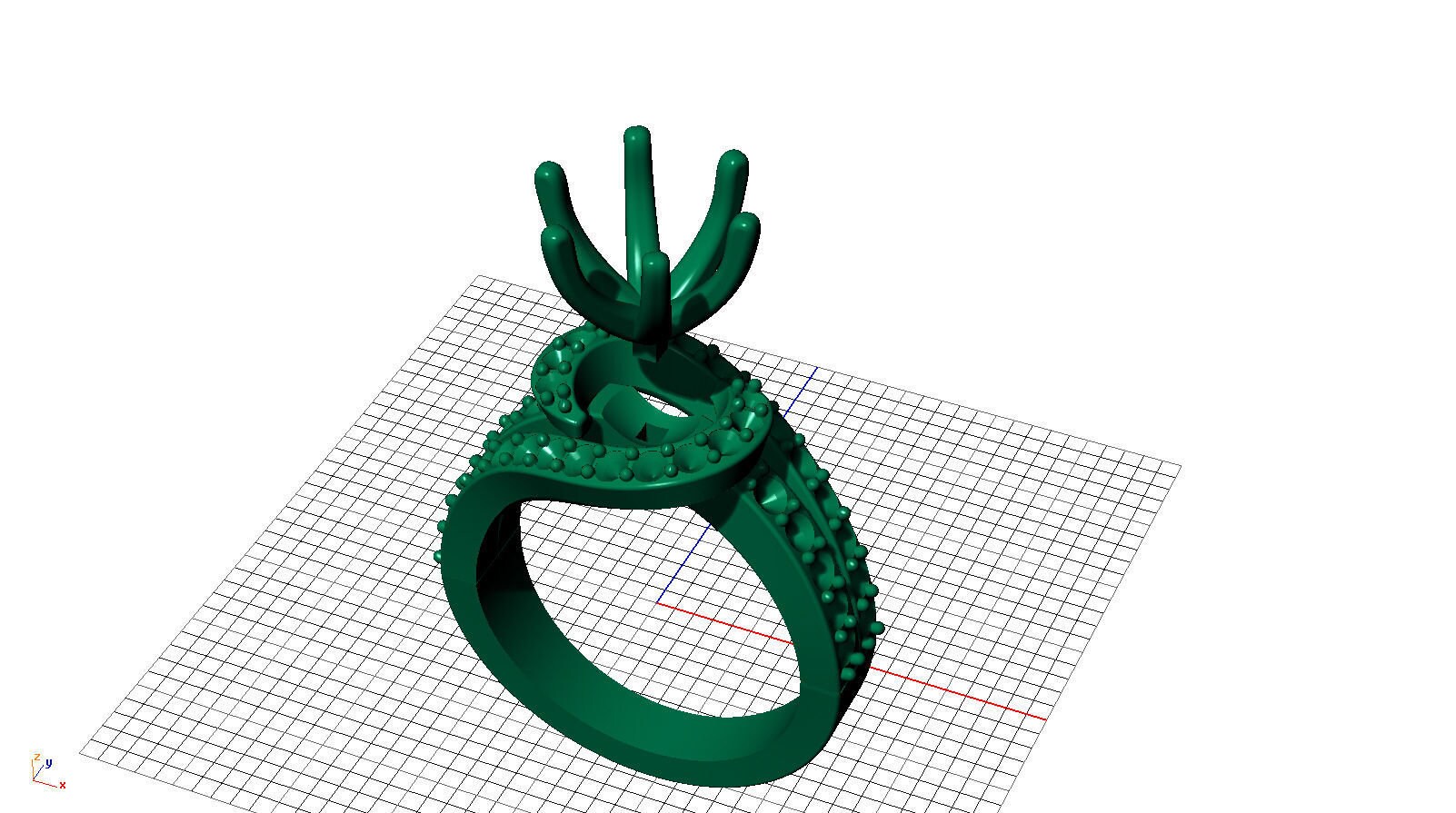 Solitaire Engagement Ring 3D CAD Digital Model - Etsy