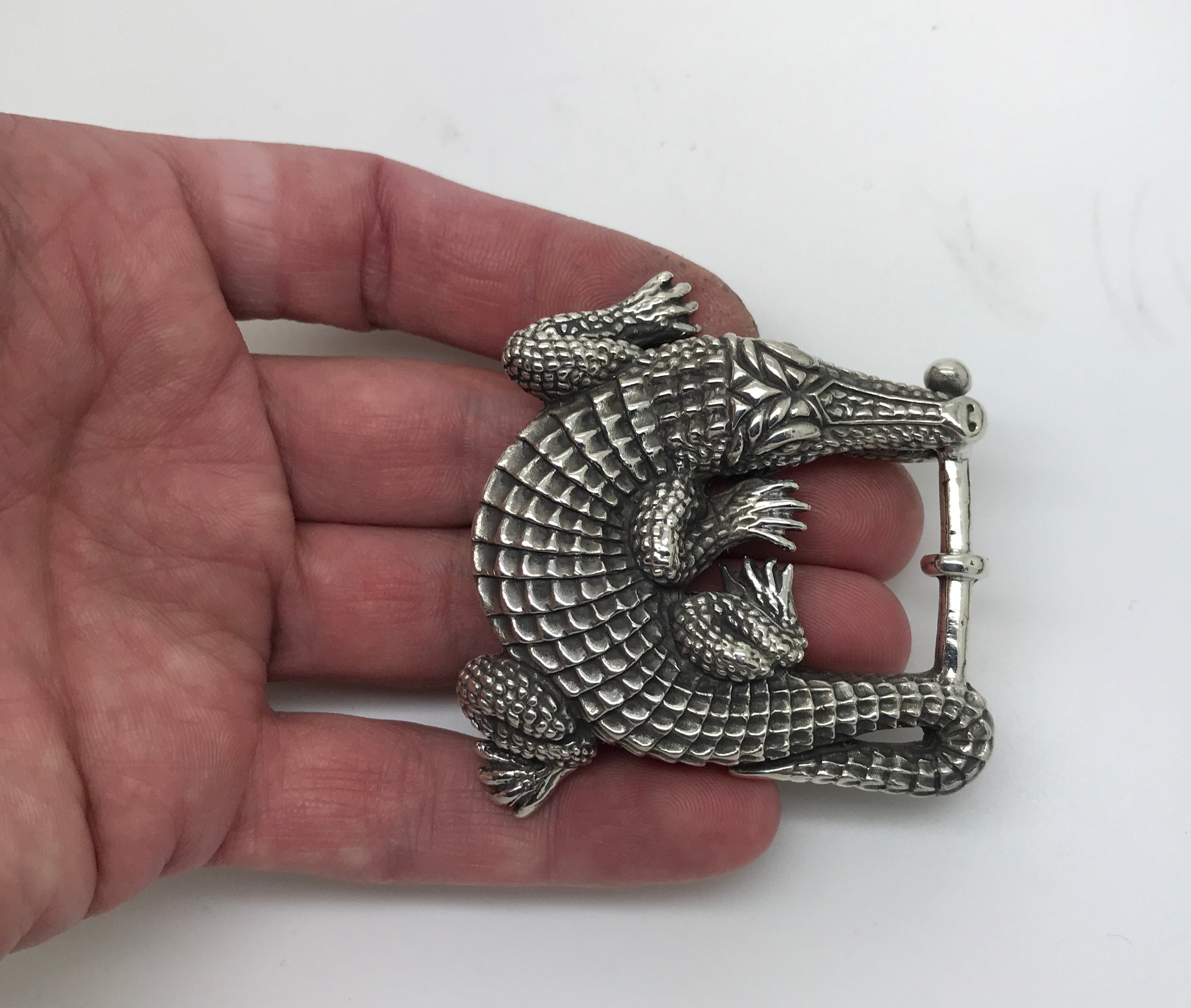 Barry Kieselstein Cord Genuine Alligator Wide Belt SZ 1 Barry Kieselstein Cord Belt - 10 For Sale on 1stDibs  main image 2