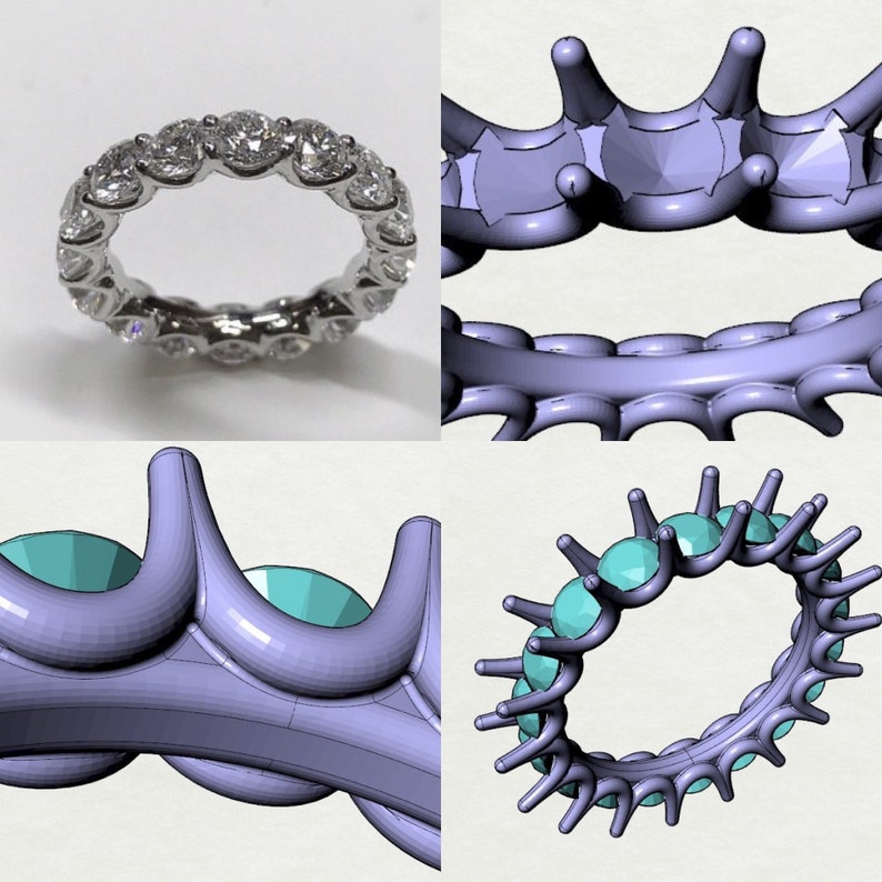 Custom 3D CAD JEWELRY Design, Modeling, 3D Printing - Etsy