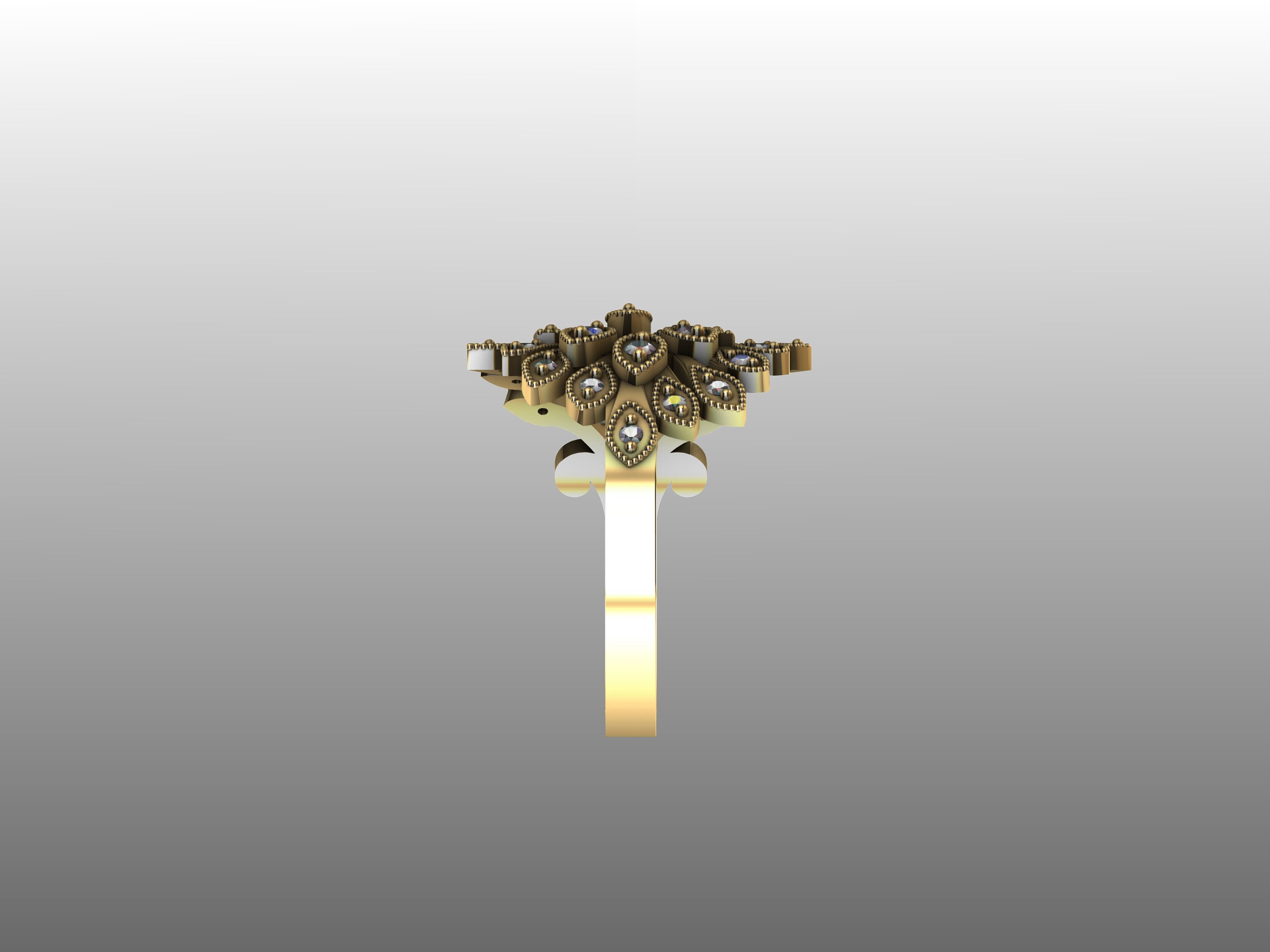 Peacock Ring 3D CAD Digital Model - Etsy