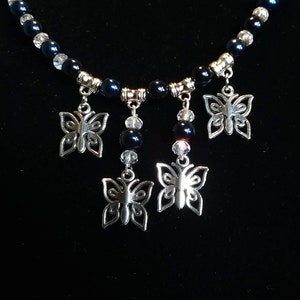 7 Butterfly Tibetan Silver Charms Pendant Jewelry Making Findings 41mm EIF0159 7 Butterfly Tibetan Silver Charms Pendant Jewelry Making Findings 41mm EIF0159