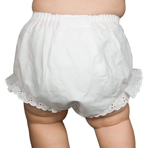 Ruffle Leg Bloomers Blanks, Embroidery Blanks, HTV Blanks, Baby Girl Diaper Cover, Eyelet Ruffle Bloomers, Diaper Cover, Bloomers for Baby