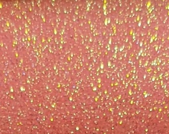 Neon Orange Glitter Vinyl - Embroidery Glitter Vinyl - Canvas Back Glitter Vinyl - Applique Embroidery Supplies, Bow Supplies, Canvas Backed