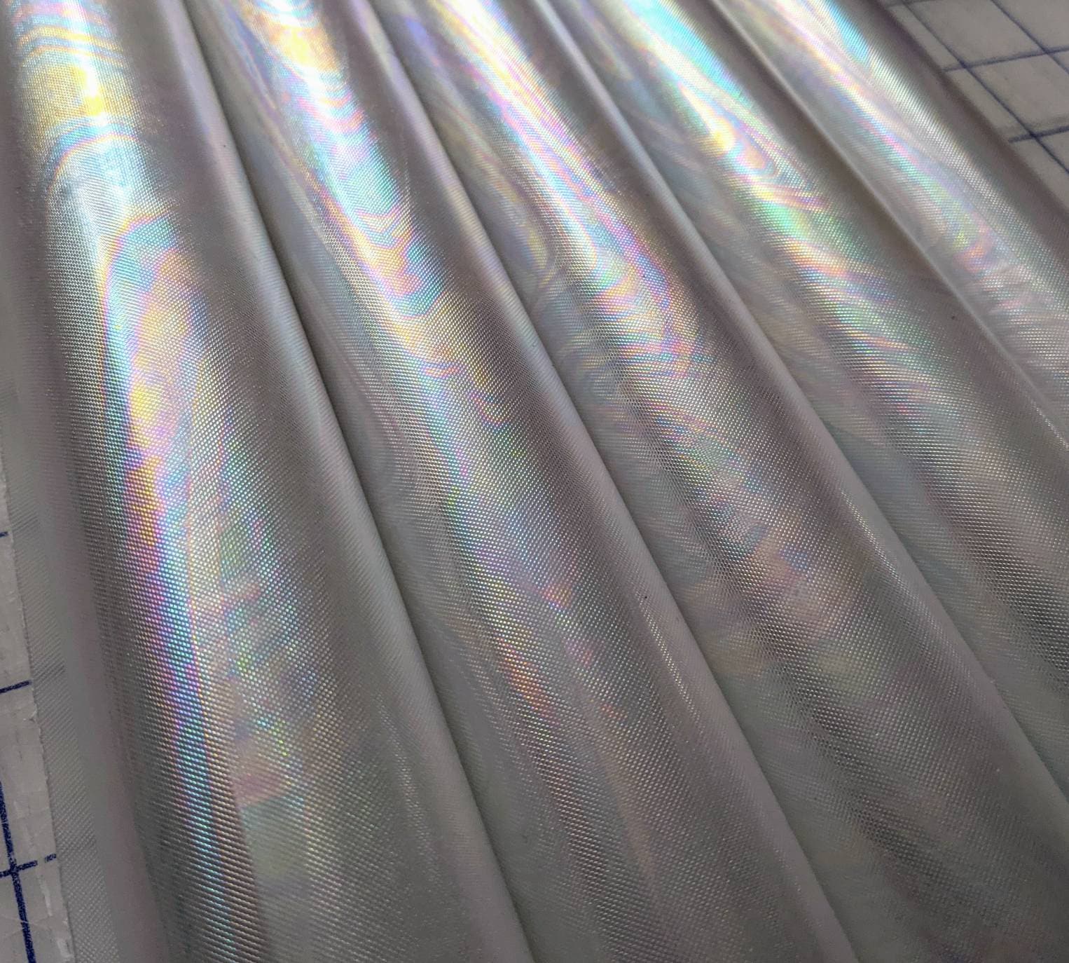 Transparent Film Bow Supply 9x12 Sheet Embroidery PVC Film Teal Rainbow