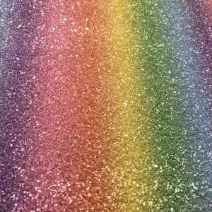 Regenbogen schillernde grobe Glitzer Leinwand - 9x12" BLATT - Haarschleife Vinyl - In The Hoop Stoff - Nähen Embroidery Supply - Ohrringe DIY