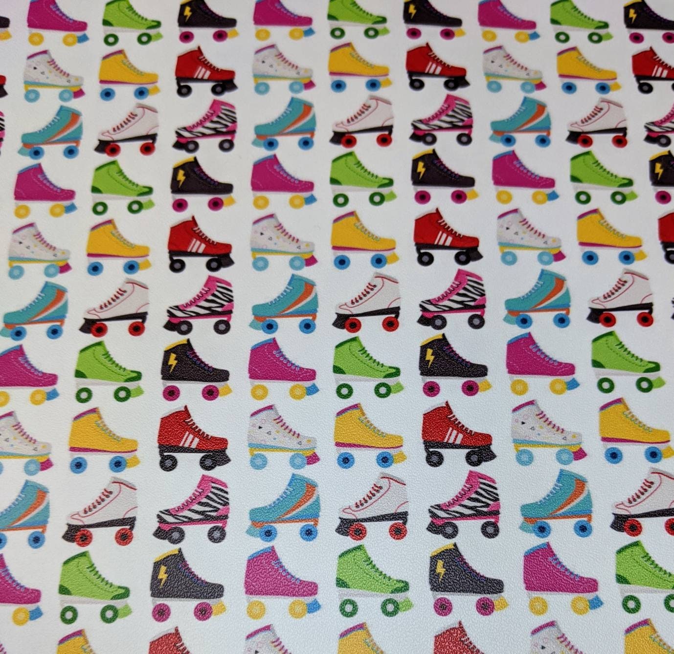 Roller Skate Vinyl Fabric 9x12 SHEET Hair Bow Vinyl Etsy