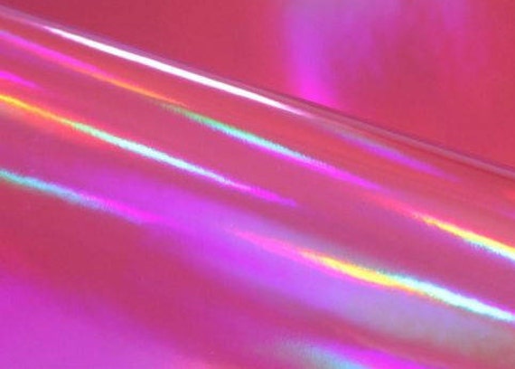 Hot Pink Holographic Adhesive Vinyl Rolls By Craftables