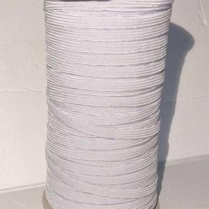 Elastic for Sewing - 1/4" Flat Knit Elastic - Elastic Cord for Face Masks - .25 Sewing Elastic - 1 4 Inch Flat Elastic - Face Mask Supply