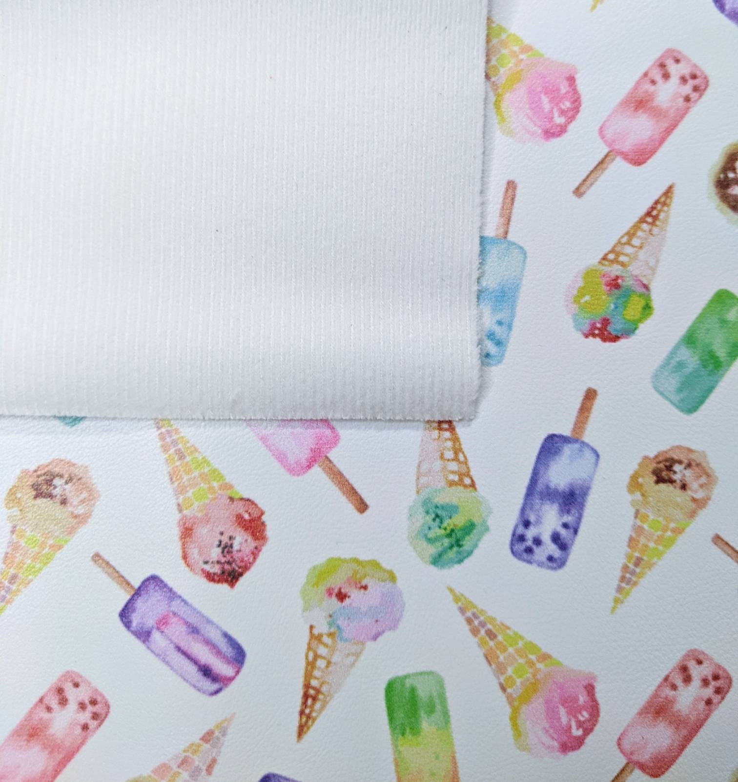 Ice Cream Vinyl Fabric 9x12 SHEET Hair Bow Vinyl | Etsy