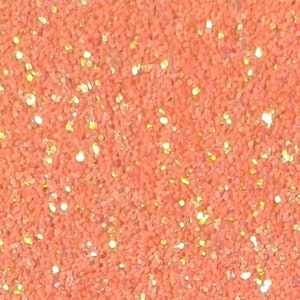 Lona com glitter robusto iridescente laranja neon - FOLHA de 9 x 12 "- Vinil com laço de cabelo - Tecido no aro - Fornecimento de bordado para costura - Brincos DIY