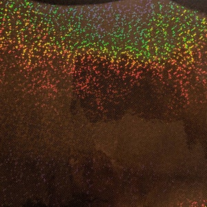 Brown Chocolate Sparkle Holographic Vinyl - Embroidery Vinyl - Canvas Backed Vinyl - Towel Applique Vinyl - Sewing Supplies - Bow Supply
