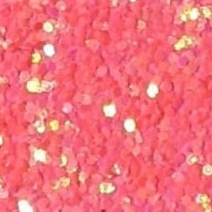 Lona com glitter robusto iridescente coral neon - FOLHA de 9 x 12 "- Vinil com laço de cabelo - Tecido no aro - Fornecimento de bordado para costura - Brincos DIY