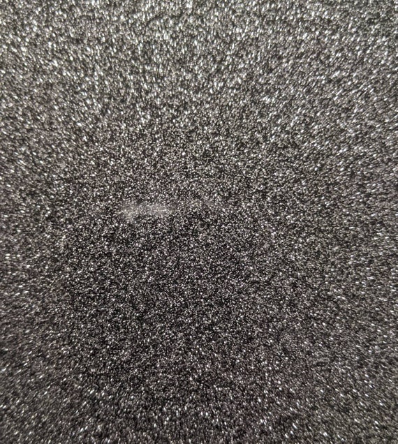 Gunmetal Silver Glitter Vinyl 12x52 ROLL Embroidery Vinyl Canvas Backed  Glitter Fabric Applique Marine Glitter Vinyl Supply 