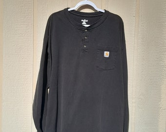 1990s XXL fits as a Men's Medium Carhartt Waffled Long Underwear Crew Neck  Long Sleeve Shirt Made in USA -  Canada
