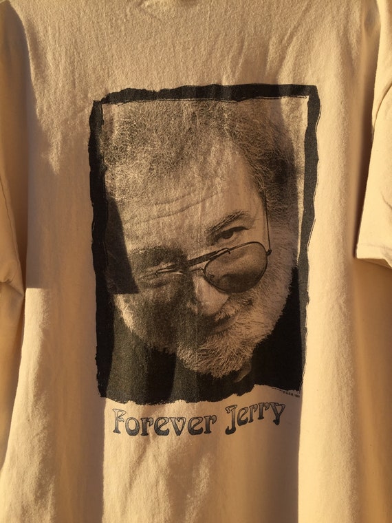 90s Jerry Garcia Memorial T Shirt Forever Jerry Size XL - Etsy