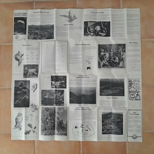Vintage / Cleveland National Forest Map / Good condition