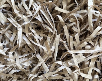 Upcycled Bulk Shredded Paper 13 ounces - Brown Kraft  | Gift Box Filler | Sustainable Packaging