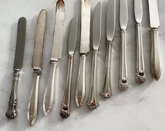 Bulk Mismatched Silverplate Butter Knives - Supply