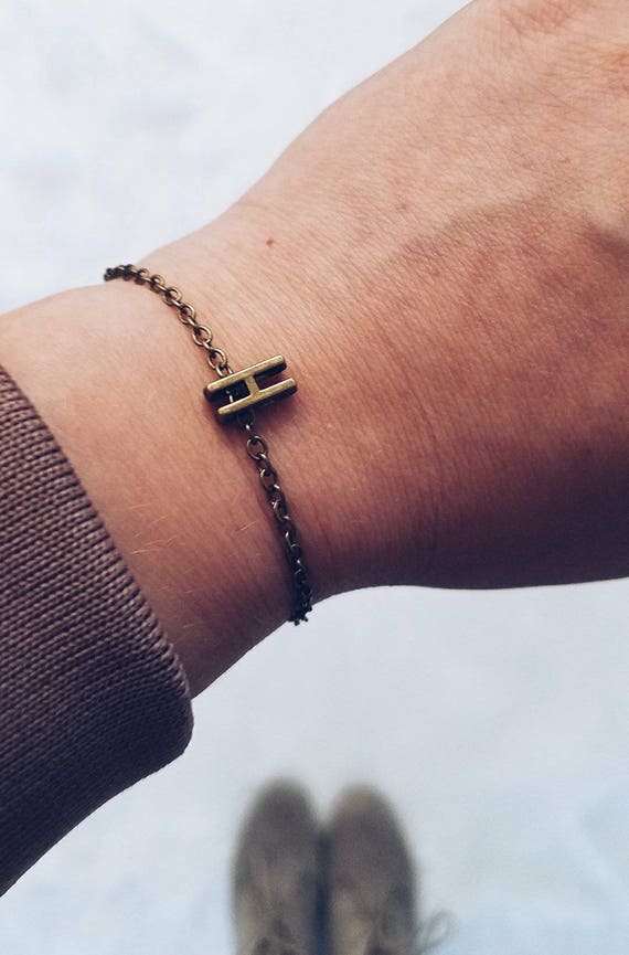etsy letter bracelet