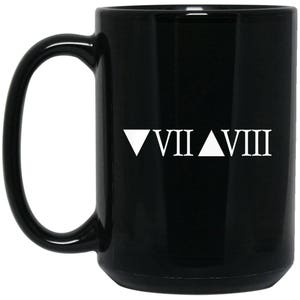 Fall Down Seven Times Get Up Acht T Kaffeetasse Cool motivationale Kaffeetasse große schwarze Tasse