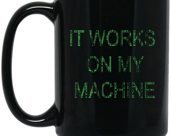 Funny Programmer T Mug Taza Negra Grande