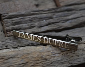 Personalized Tie Clip, Engraved Tie Bar, Tie Bar, custom tie bar, monogrammed tie bar, groomsman gift, best man gift, gift for dad