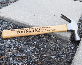 Personalized Hammer, Engraved Hammer, Hammer, Hammer Gift, Husband Christmas gift, Gift for him, gift for husband, gift for dad