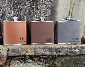 Leather Flask Etsy