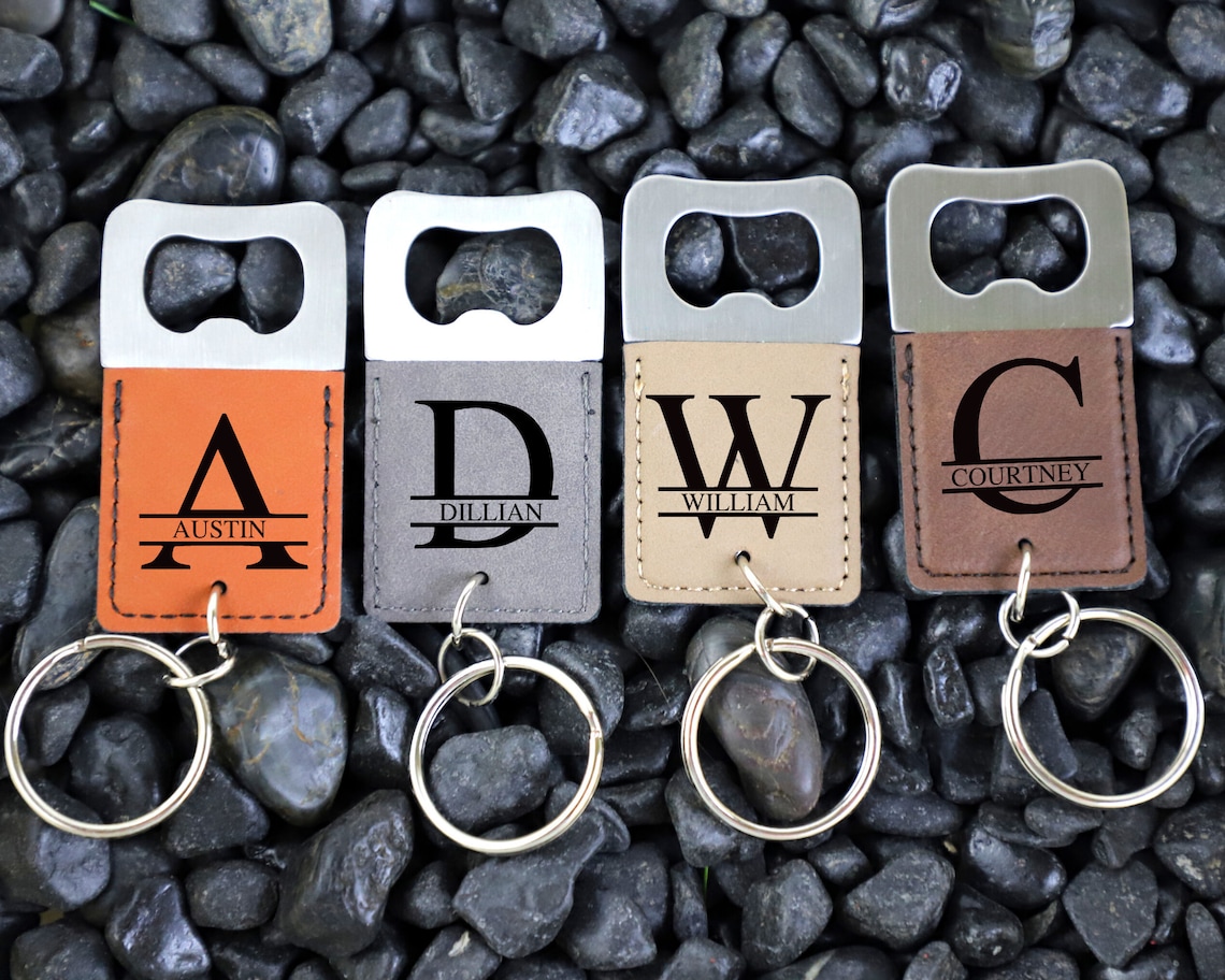 Engraved Key Chain Custom Bottle Opener Personalized Bottle image 1