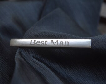 Personalized Tie Clip, Engraved Tie Clip, Tie Clip, custom tie clip, monogrammed tie clip, groomsman gift, best man gift, gift for dad