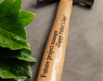 Engraved Hammer – Personalized Monogram Gift for Dad, Husband, or Him Meaningful Tool for Father’s Day, Birthdays, or Special OccasionsK110