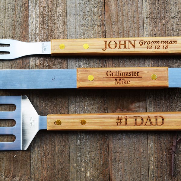 Personalized grilling tools, personalized BBQ Set, BBQ set, personalized grilling. personalized grill set, grill set,