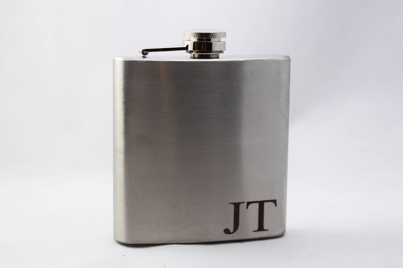Personalized Stainless Steel Flask Engraved Flask Groomsman Etsy