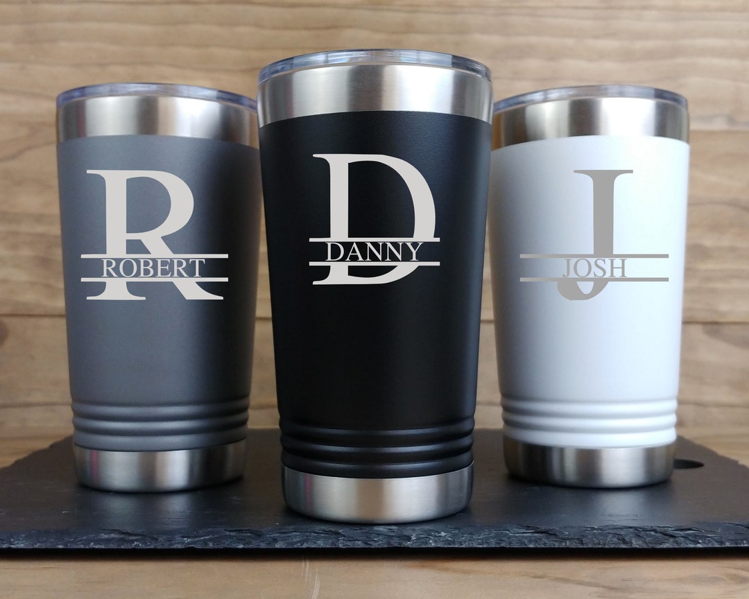 Engraved Tumbler, Custom Tumbler for Men, Beer Mug, Personalized Tumbler,  Personalized Mug, Groomsmen Gift, Birthday Gift, Christmas Present 