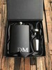 Personalized Flask Set, Engraved Matte Black Flask, Flask with funnel, Groomsmen Flasks, Groomsman Flask, Engraved Flask, Groomsman Gift 