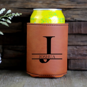 Engraved Can Coolers, Bachelor Party Gifts, Groomsmen Gifts, Groomsmen Proposals, Beer Cooler, Beer Can Holder, bottle holder, Birthday Gift Rawhide