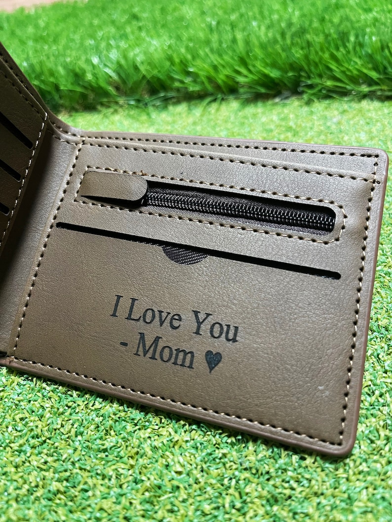 Personalized leather Wallet, Personalized wallet, personalized wallet for men, personalized mens wallet, leather wallet, mens leather wallet image 9
