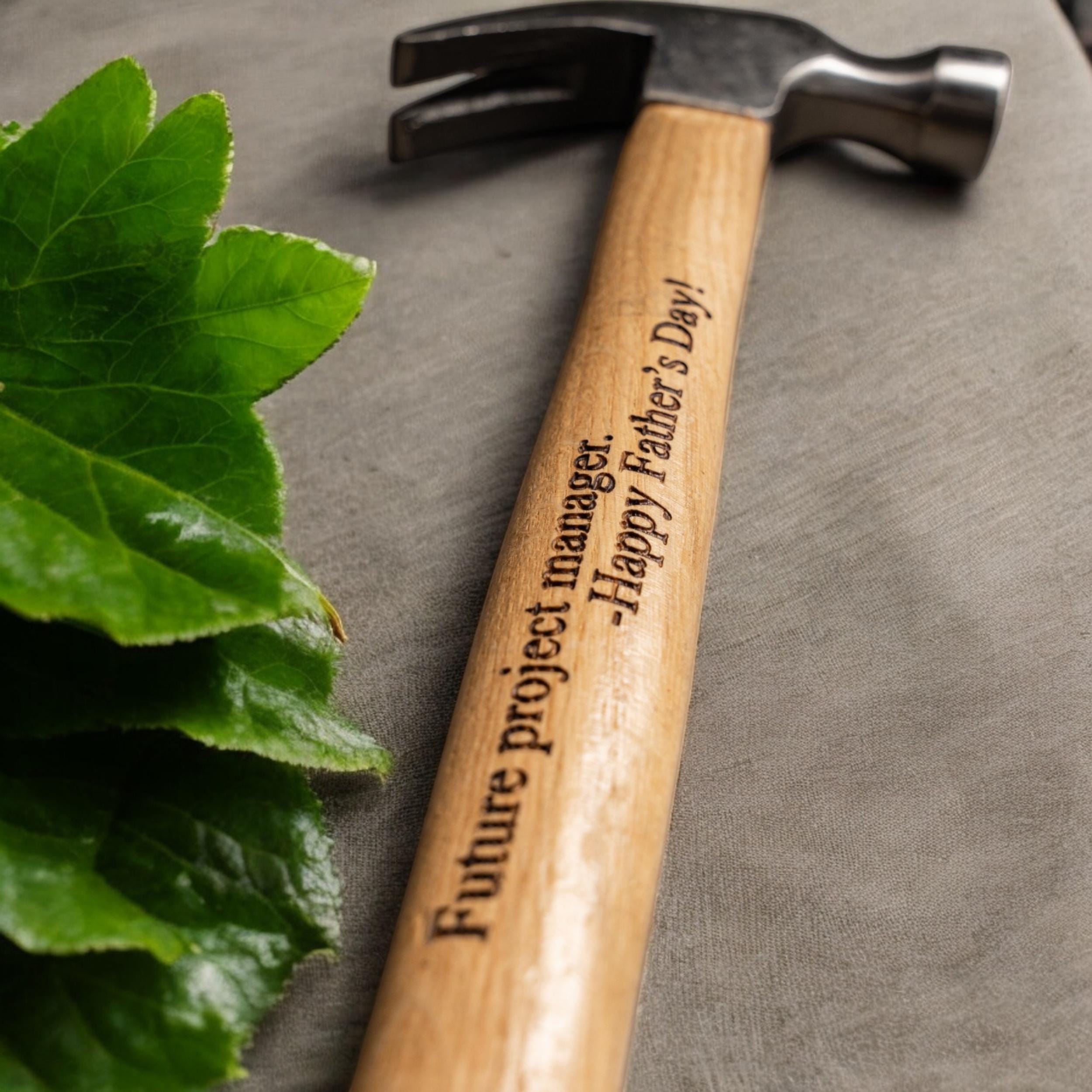 Personalized Engraved Hammer – Custom Monogrammed Hammer, Ideal Gift for Dad, Husband, or Any Special Man in Your Life K110