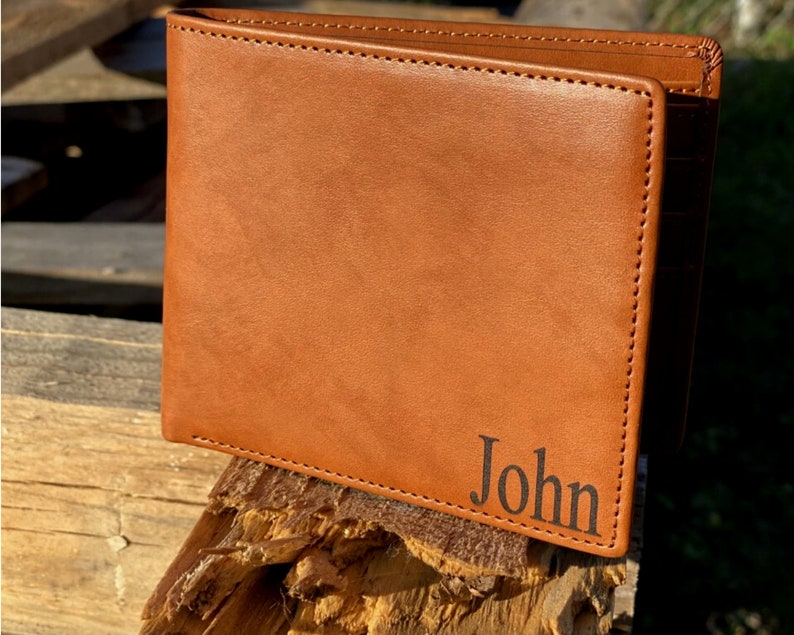 Personalized leather Wallet, Personalized wallet, personalized wallet for men, personalized mens wallet, leather wallet, mens leather wallet image 5