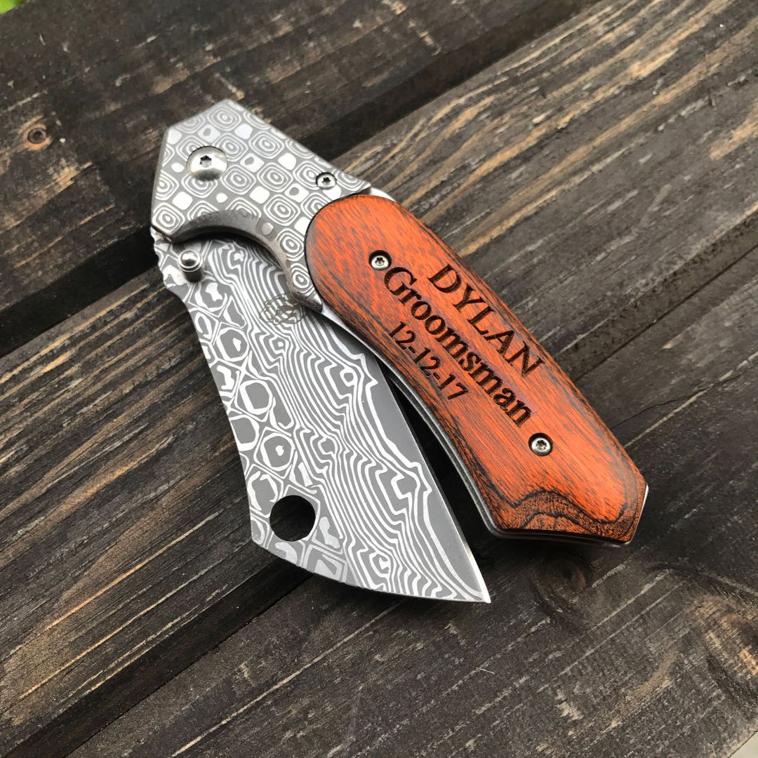 Personalized Knife, Engraved Knife, Engraved Hunting Knife, Groomsmen