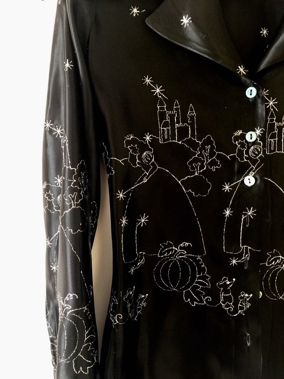Cinderella embroidered disco blouse