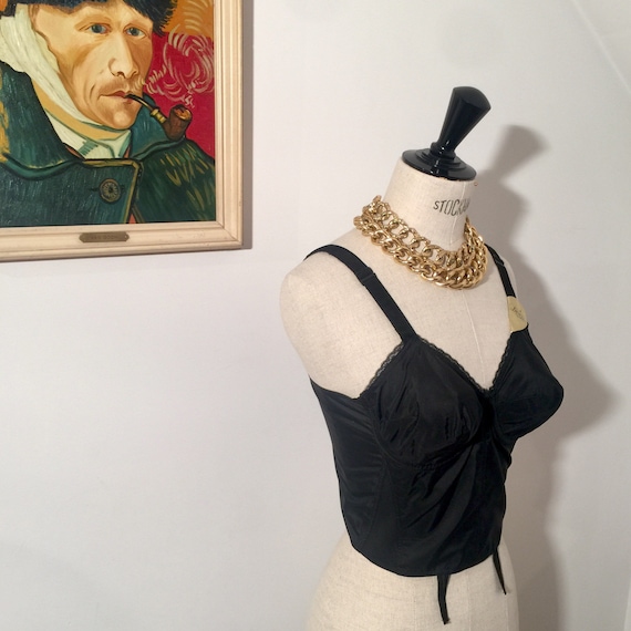 1950s longline corset bullet bra