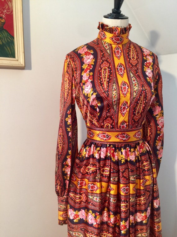 Satin boho gown