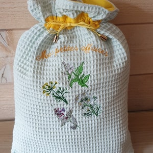 GEBORDUURDE LUIK TAS Bloemen Gepersonaliseerd/Uniek/pouch/pouch